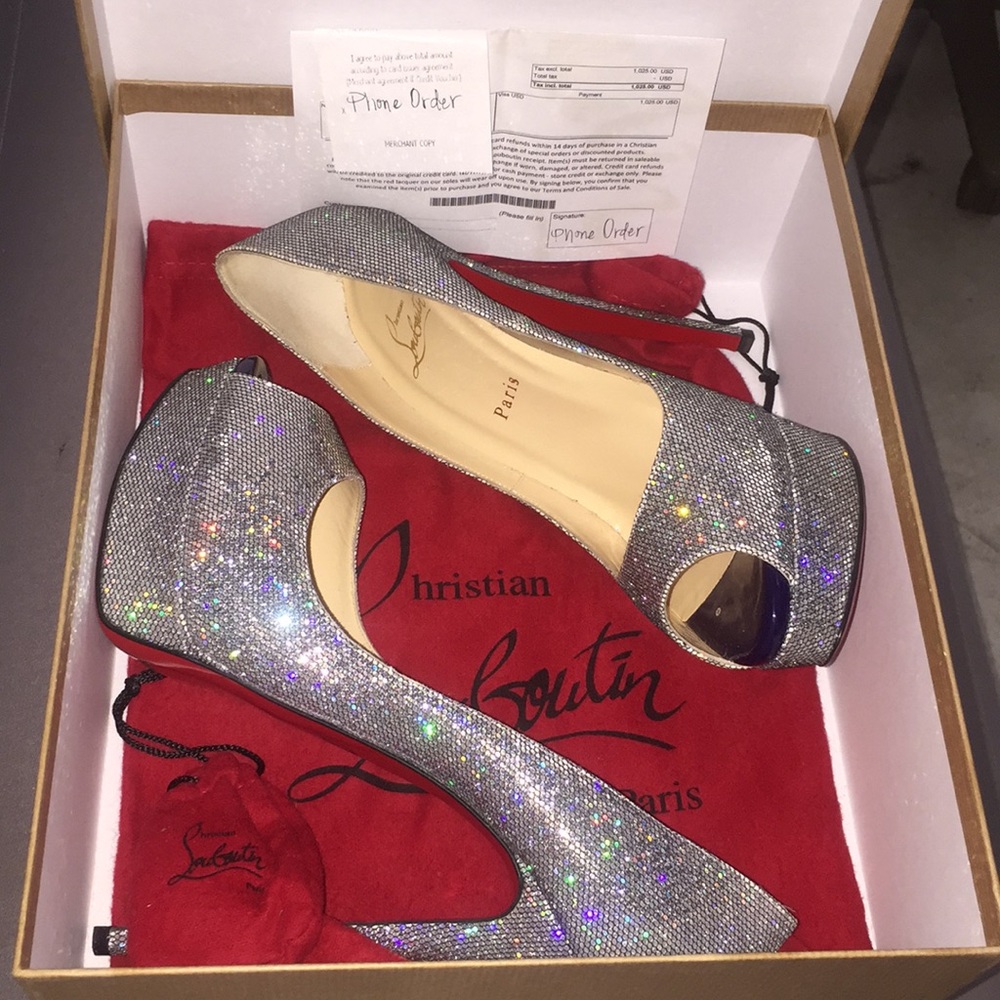 Christian Louboutin Lady Peep Heels